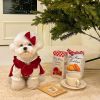 Christmas Pet Dress for Small Medium Dog; New Year Non-Elastic