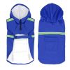 Dog raincoat cloak type reflective strip, windproof dog hooded raincoat