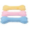 2pcs New dog grinding teeth biting toys Creamy scented with prickly flat bones