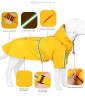 Dog raincoat cloak type reflective strip, windproof dog hooded raincoat