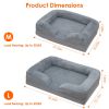 Plush Dog Bed with Removable Washable Cover